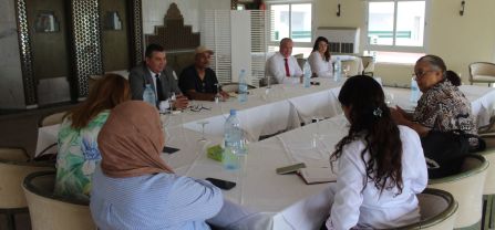 CITET Team at table - workshop in hotel 