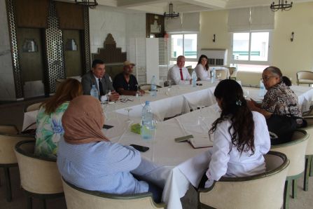CITET Team at table - workshop in hotel 