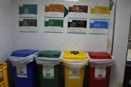 Different waste bins 